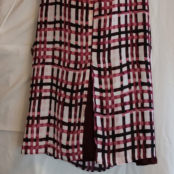 Elle Sleeveless Plaid Blouse Top XXL - Picture 3 of 8